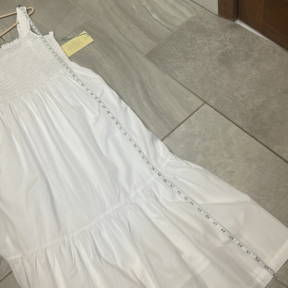 NWT Trovata Birds of Paradis Dolores midi white dress large - Picture 14 of 14